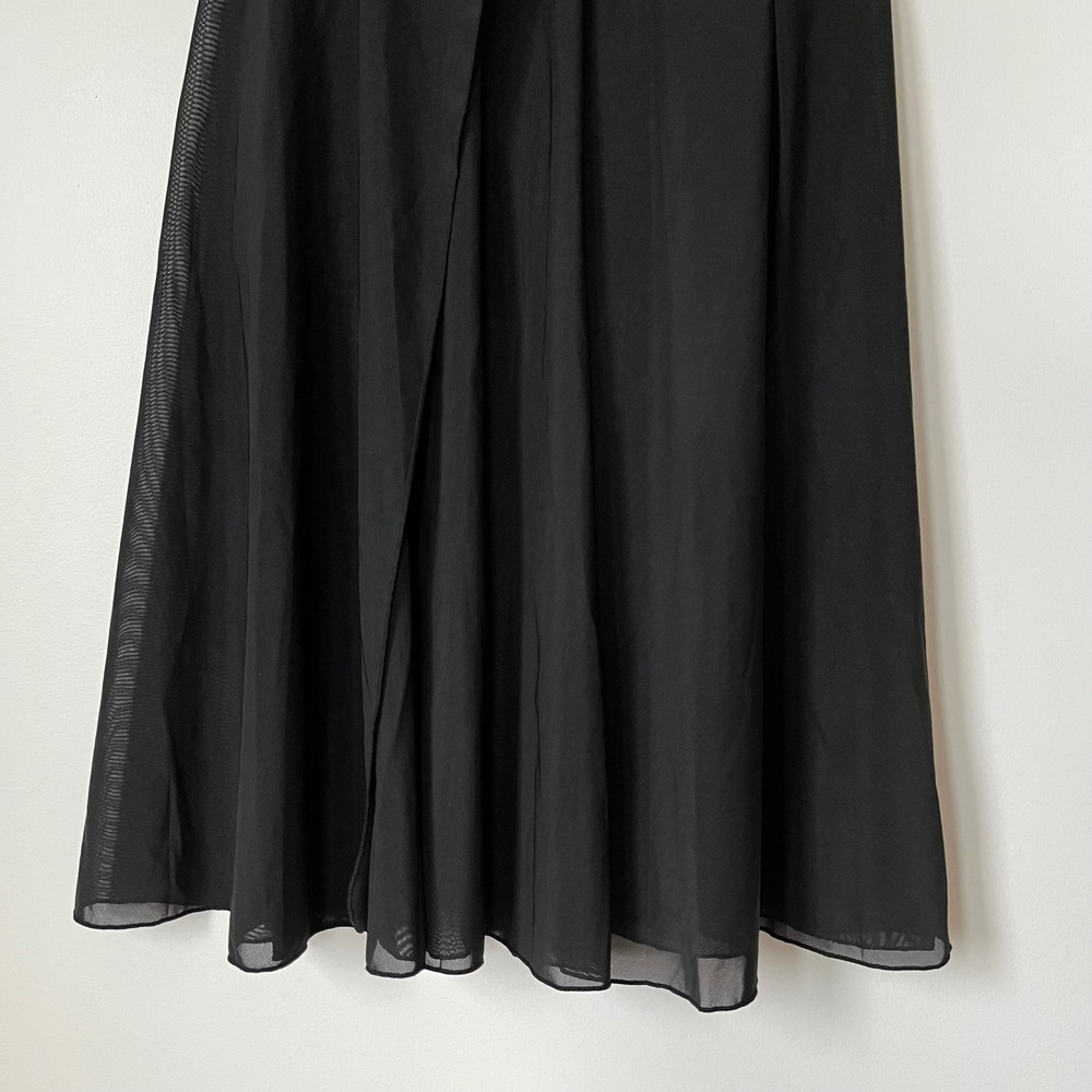 NEW Halara High Waist Drawstring Mesh Pocket Flowy Midi Casual Skirt Black Large - Picture 8 of 16